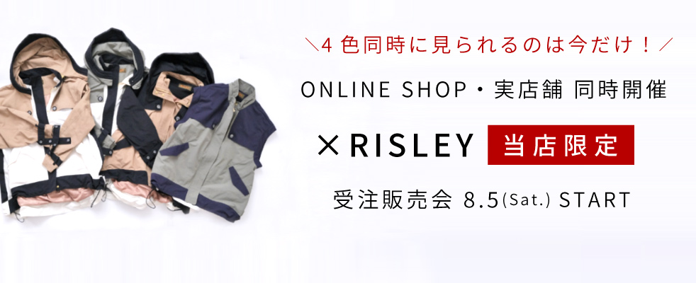 受注販売】× RISLEY コラボ「4WAY トレンチブルゾン」