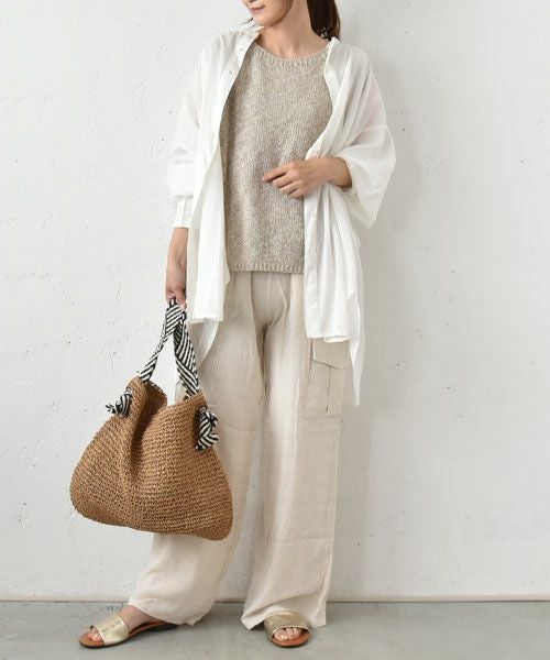 hagumu｜麻カットタンク [[C-672]][C]