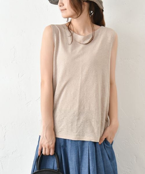 hagumu｜麻カットタンク [[C-672]][C]