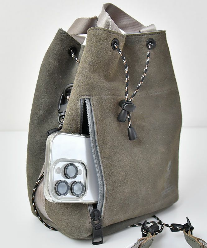 AS2OV　(アッソブ)｜防水スエード巾着バッグ[[091754]][D]