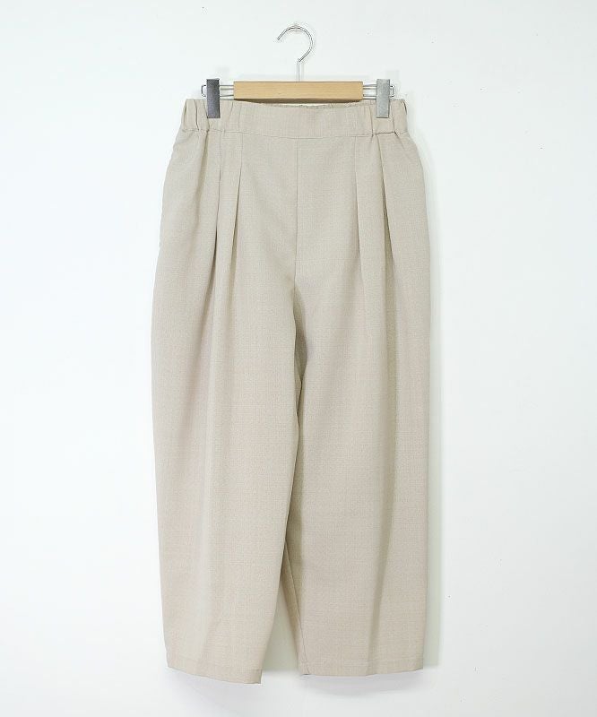un cinq｜メランジワイドタック コクーンパンツ [[U24-02]]