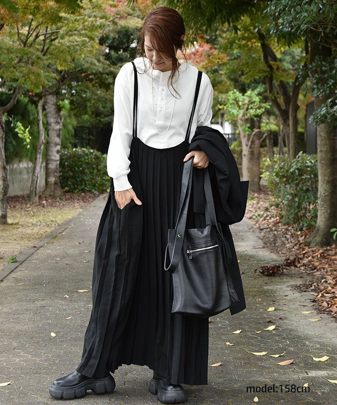 HUMS｜プリーツジャンパースカート [[HUM-010]][C]