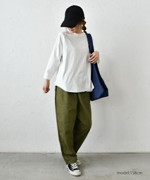 her.｜ロックステッチ入天竺T(9/10 Sleeve)-パック入り [[131228PK(9/10 Sleeve)]][C]