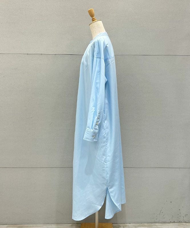 day standard｜バンドカラーシャツOP [[36-0086]][D]