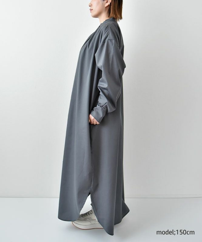 day standard｜バンドカラーシャツOP [[36-0086]][D]