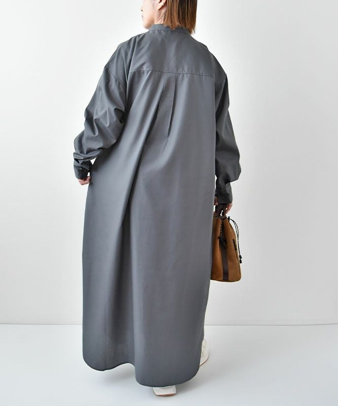 day standard｜バンドカラーシャツOP [[36-0086]][D]