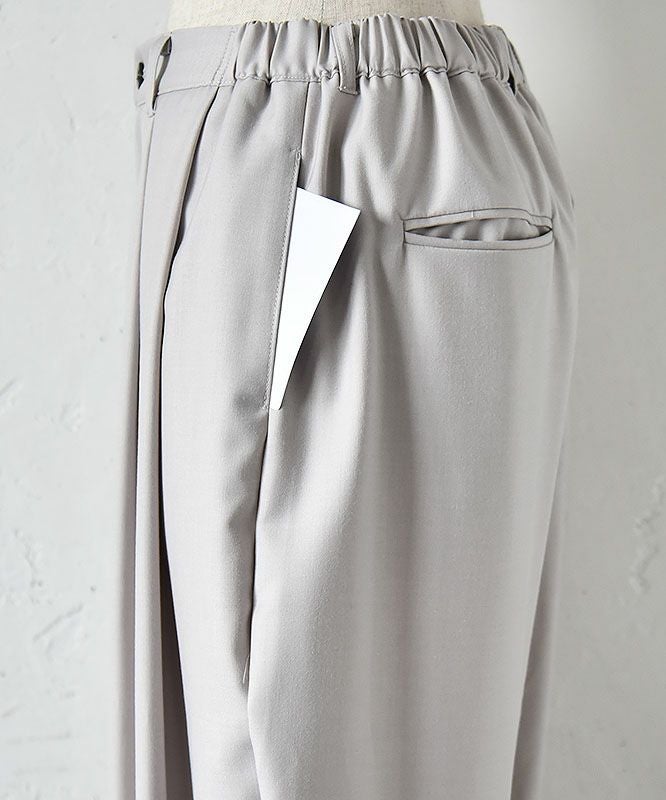 HUMS｜レーヨン混タックパンツ [[H23037]]