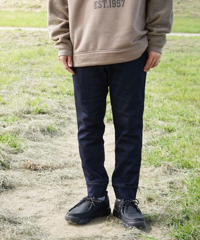 エフオービーファクトリー F0403 RELAX SWEAT PANTS インディゴ デニム 