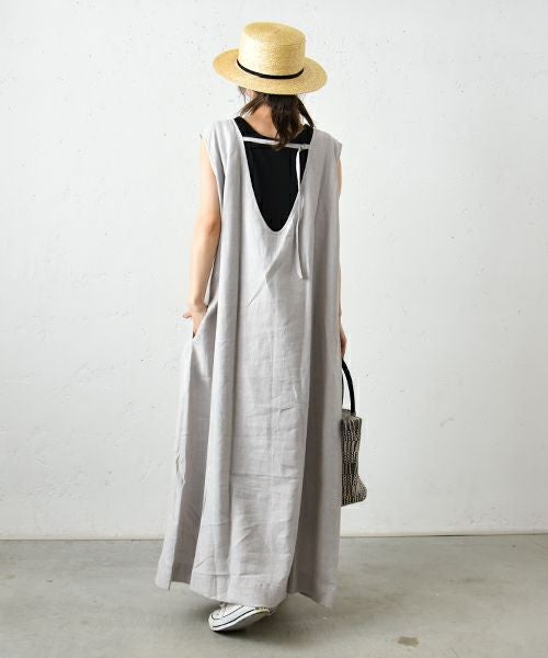 Soi-e｜リネンノースリーブワンピース [[821334]][C]