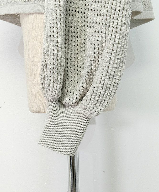 ROSIEE｜メッシュクロップド丈ニット [[R581235]]