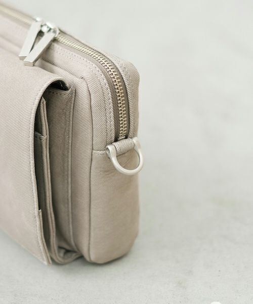 M.U.L.ボックステールショルダー　シルバーライン ショルダーバッグ エムユーエル MUL テールショルダー Sサイズ MUL-102