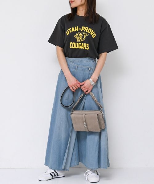 M.U.L. M.U.L デニムレザー ショルダーバッグ ペイント有り M.U.L｜デニムレザーショルダーバッグ [[MUL040-704319-2]][F] | ma28