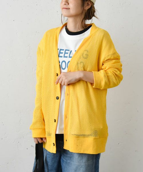 IN THE MARKET｜カラーメッシュカーティガン [[IN-076]][C]