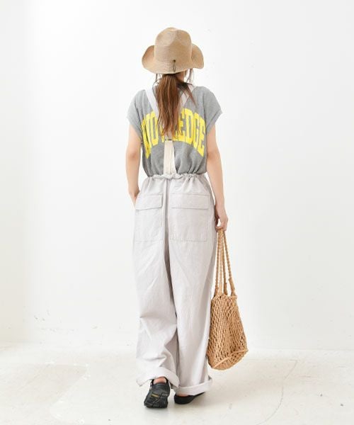 her.｜ロゴ入りノースリーブワッフルTee [[131254H]][C]