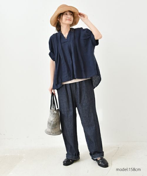 No18｜デニムイージーワイドボールパンツ [[CE1PT231008H]][C]