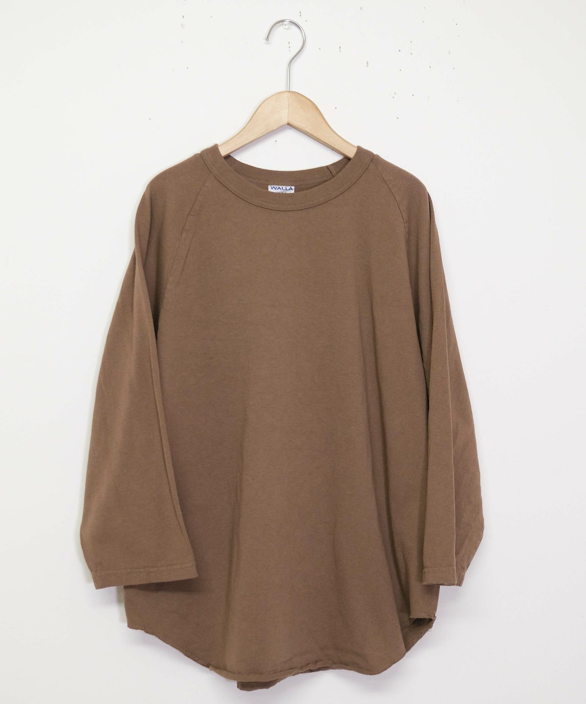 WALLA WALLA SPORT｜7分丈ベースボールTEE [[3/4 BASEBALL TEE SOLID]][D]
