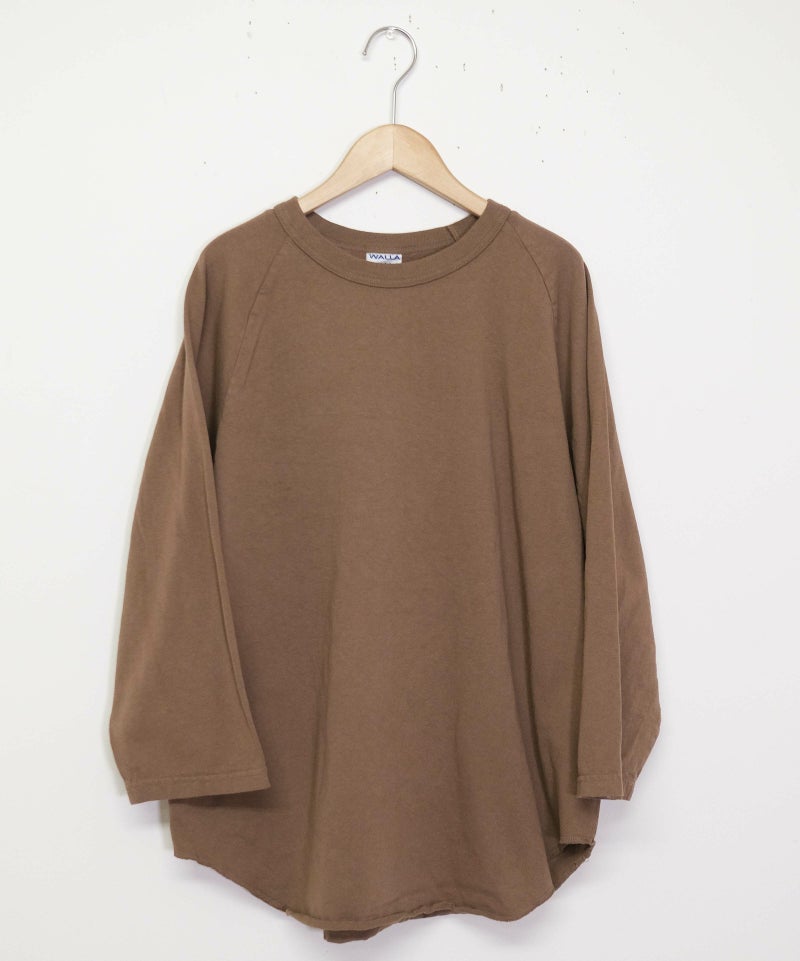 WALLA WALLA SPORT｜7分丈ベースボールTEE [[3/4 BASEBALL TEE SOLID]][D]