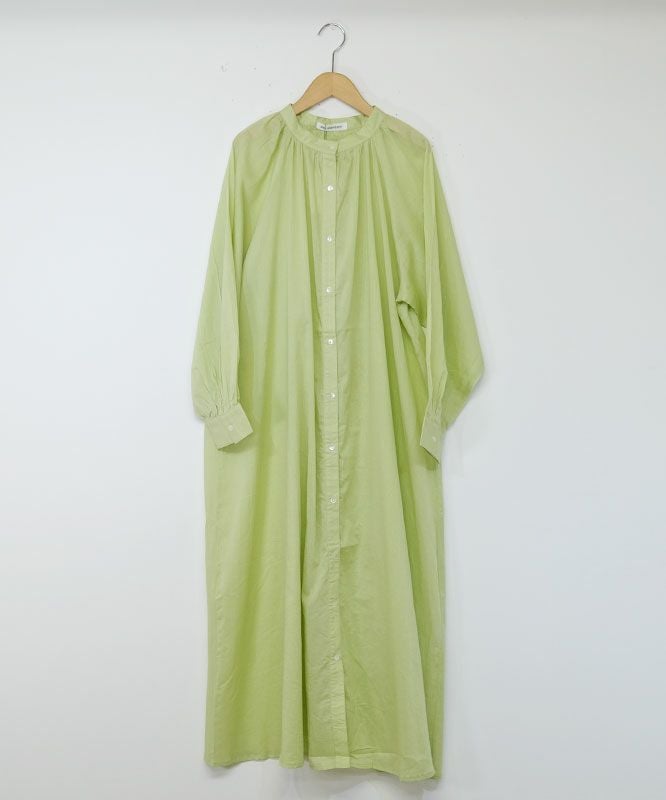 day standard｜バンドカラーボリュームギャザーOP [[36-0088]][D]