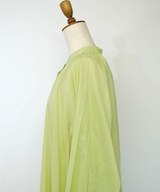 day standard｜バンドカラーボリュームギャザーOP [[36-0088]][D]