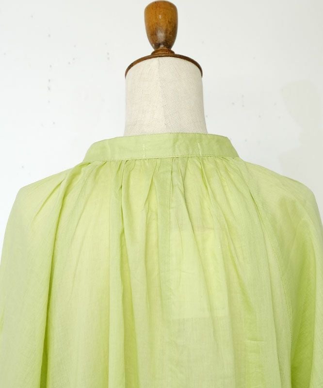 day standard｜バンドカラーボリュームギャザーOP [[36-0088]][D]