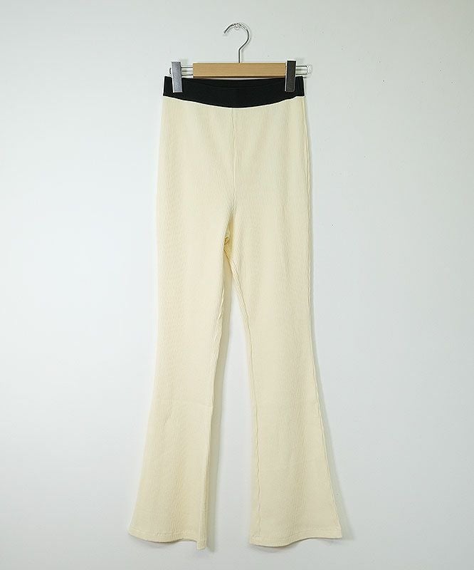 IN THE MARKET｜リブスリムフレアパンツ [[IN-080]]