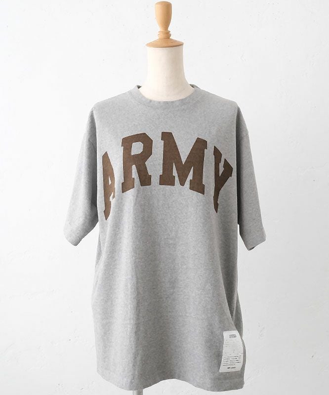 Johnbull｜プリントT ARMY GRAY [[TK243C02]]