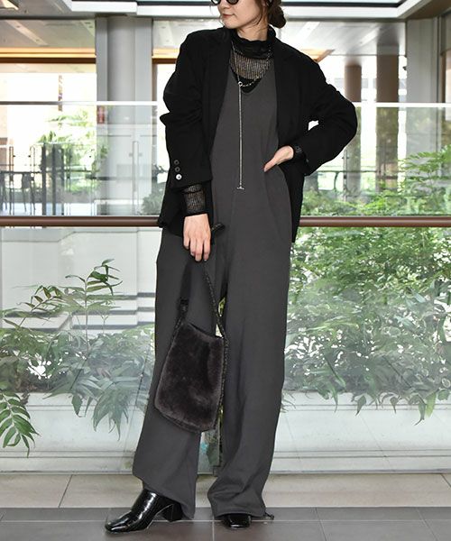 HUMS｜カット素材サロペットパンツ [[C-5026]][C]