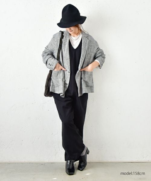 HUMS｜カット素材サロペットパンツ [[C-5026]][C]