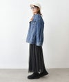 HUMS｜ラインテープデニムチュールスカート [[1413809]