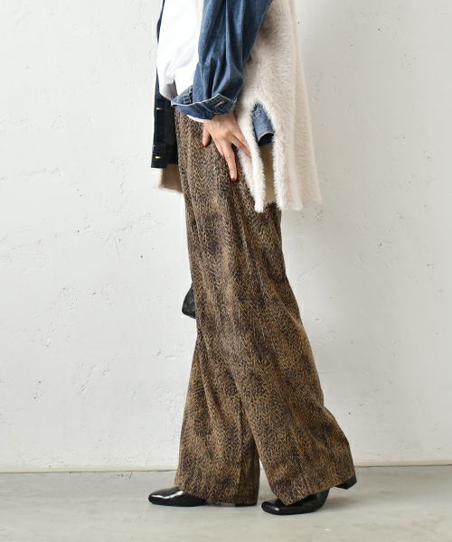 TRANOI.｜ヘリンボーンリラックスパンツ [[240J502]][C]