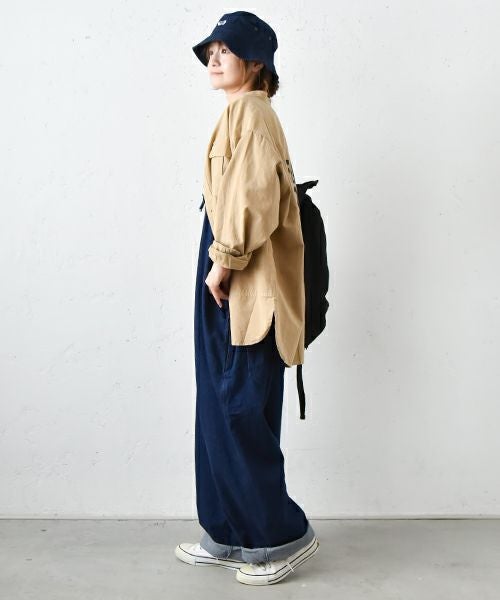 IN THE MARKET｜バックロゴミリタリーシャツアウター [[IN-082]][C]