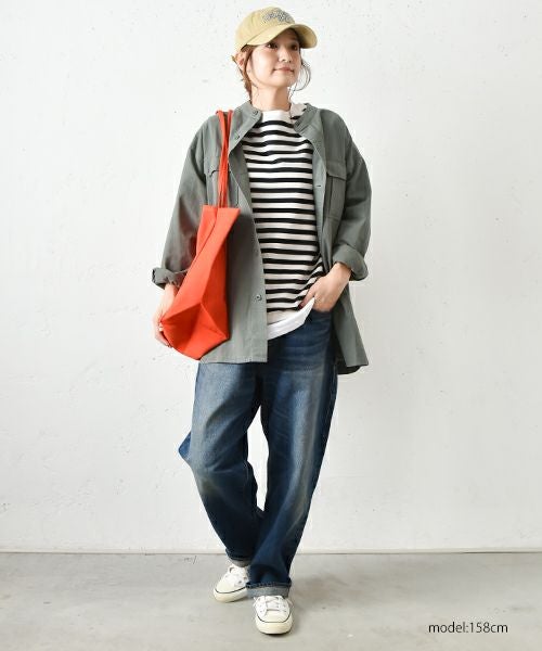  IN THE MARKET｜バックロゴミリタリーシャツアウター [[IN-082]][C]