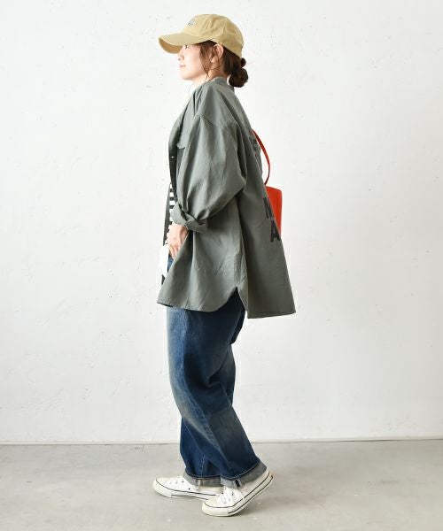  IN THE MARKET｜バックロゴミリタリーシャツアウター [[IN-082]][C]
