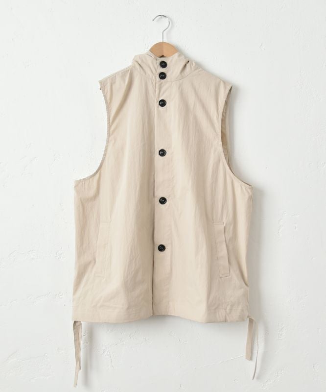 hagumu｜フード付きコットンナイロンベスト [[hag-110]]
