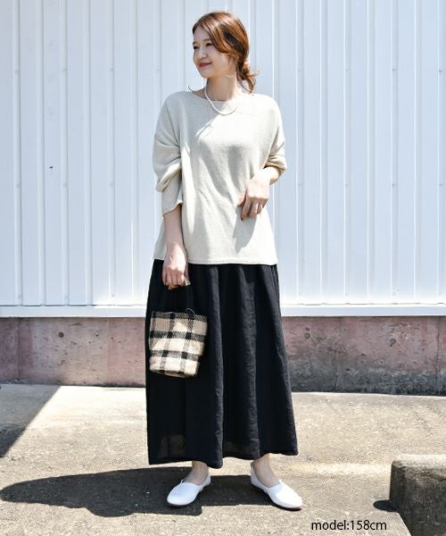 hagumu｜ボートネックニット [[08074]][C]