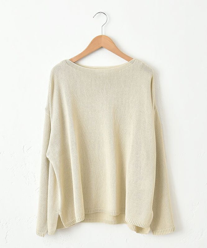  hagumu｜ボートネックニット [[08074]][C]