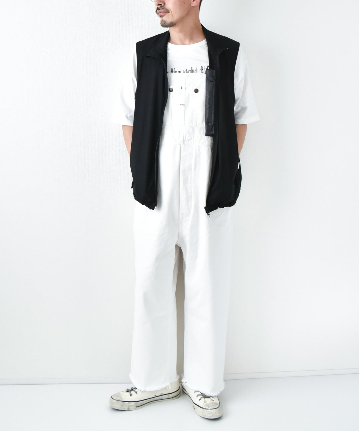 BIC MAC｜カットオフデニムオーバーオール[[BIG-176]][D]