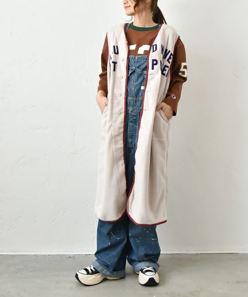 DENIM&DUNGAREE｜フリースリメイクベスト [[22480206]][C]