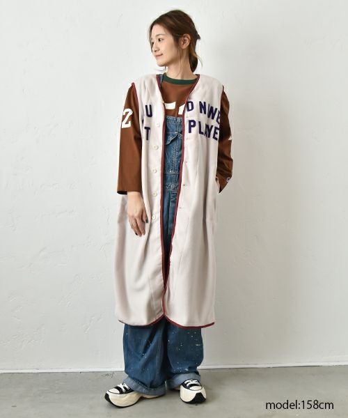 DENIM&DUNGAREE｜フリースリメイクベスト [[22480206]][C]