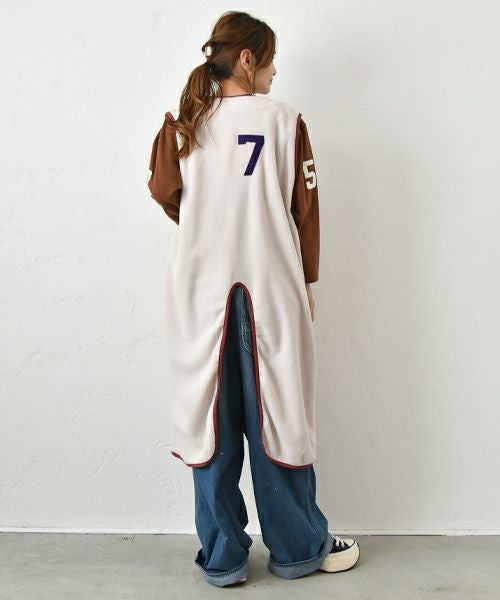 DENIM&DUNGAREE｜フリースリメイクベスト [[22480206]][C]