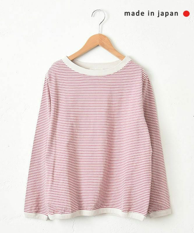  and quarter｜ボーダー10分袖カットソー [[MA-049]]