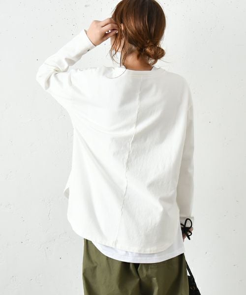 her.｜刺繍長袖カットソー [[CE3CT230801]][C]