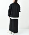  THOUSAND MILE｜HALF ZIP T-SHIRT & SLIT SKIRT SET [[TM242NP00122]][D]
