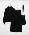 THOUSAND MILE｜HALF ZIP T-SHIRT & SLIT SKIRT SET [[TM242NP00122]][D]
