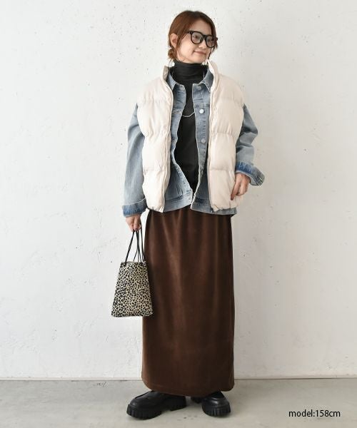 STAR＆STRIPE｜ベロアスカート [[MD-047]]