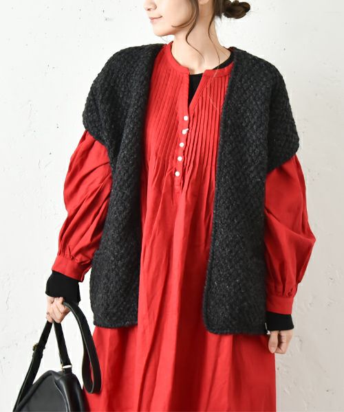 Soi-e｜手編みニットベスト [[750159]][C]