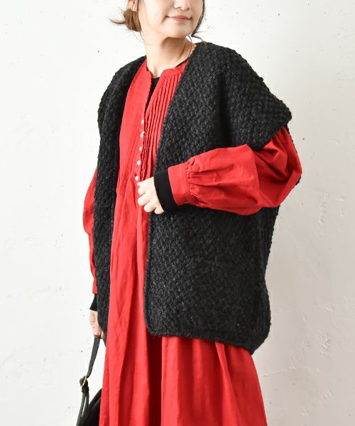 Soi-e｜手編みニットベスト [[750159]][C]