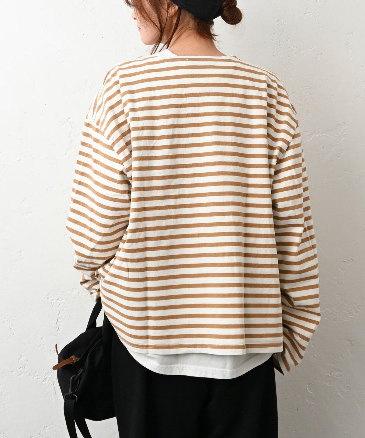 her.｜ボートネックボーダーカットソー [[131282H]][C]