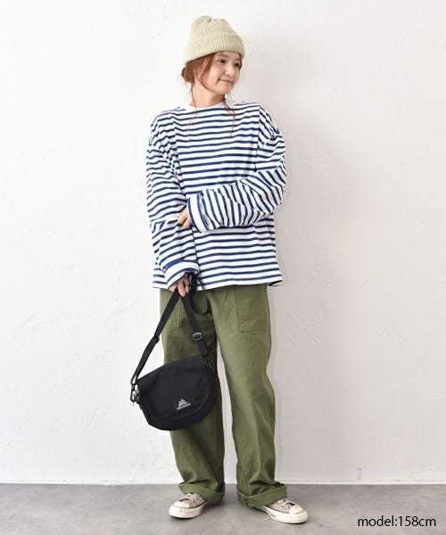  her.｜ボートネックボーダーカットソー [[131282H]]