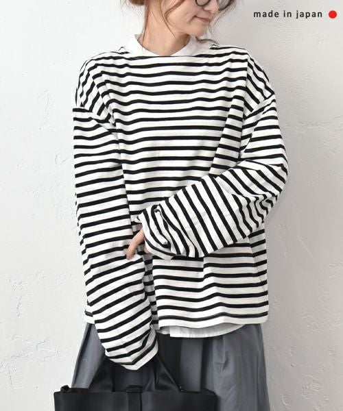  her.｜ボートネックボーダーカットソー [[131282H]]